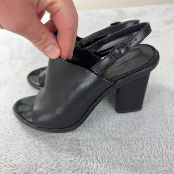 Alexander Wang Black Leather Heels Women’s Size 8 US/38 EU - Picture 7 of 11